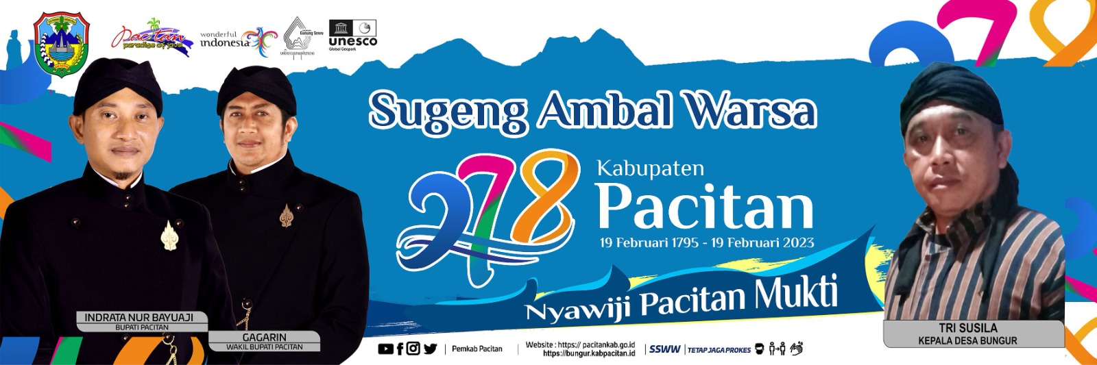 Selamat Hari Jadi Kabupaten Pacitan ke-278